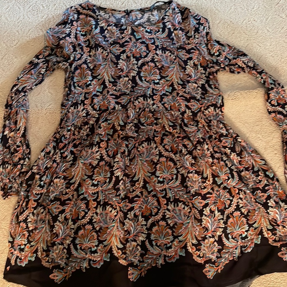 Zara abstract print dress